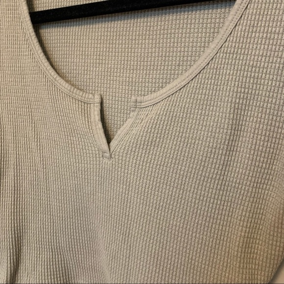 ARITZIA TNA Gd Dry Basil Green Thermal Scoopneck Long-sleeve - Picture 5 of 7